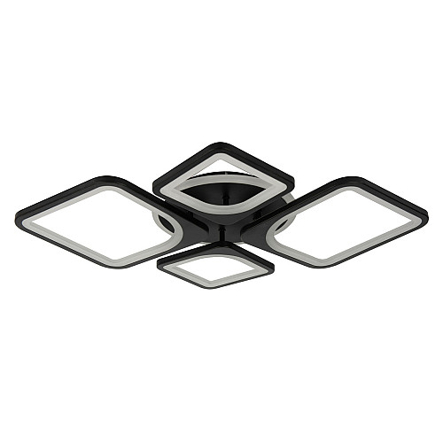 Потолочная LED люстра Sunlight 5631/2+2 R черный