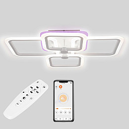 Потолочная LED люстра Sunlight 5667/2+2 R белый