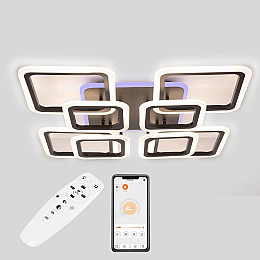 Полочная LED люстра Sunlight 5331/4+4 R черный