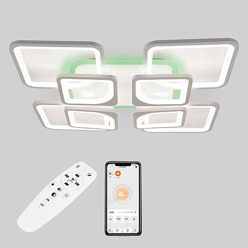 Потолочная LED люстра Sunlight 5631/4+4 R белый