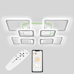 Потолочная LED люстра Sunlight 5331/4+4 R белый