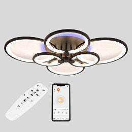 Полочная LED люстра Sunlight 5332/2+2+2 R черный