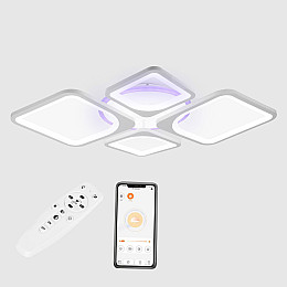 Потолочная LED люстра Sunlight 5631/2+2 R белый