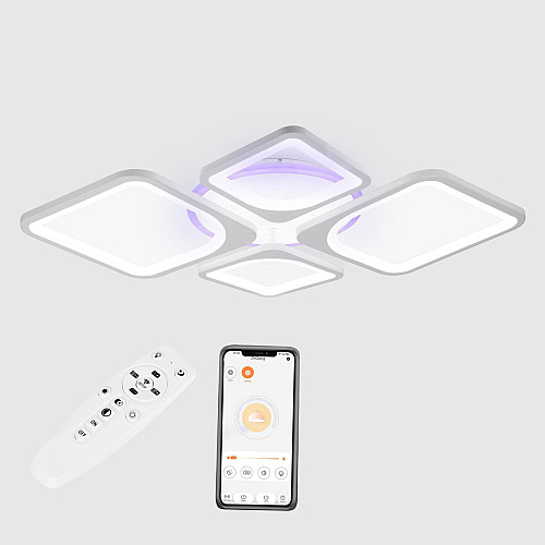 Потолкова LED люстра Sunlight 5631/2+2 R білий