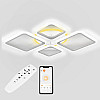 Потолкова LED люстра Sunlight 5331/2+2 R білий