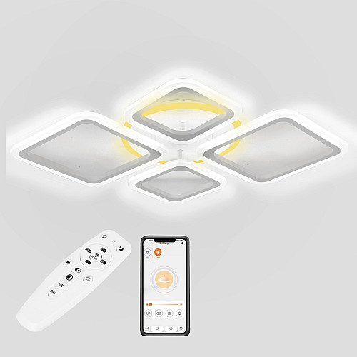 Потолкова LED люстра Sunlight 5331/2+2 R білий