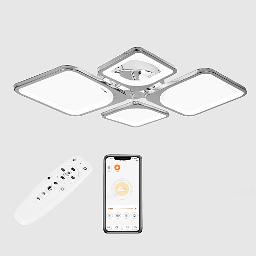 Потолочная LED люстра Sunlight 5631/2+2 хром