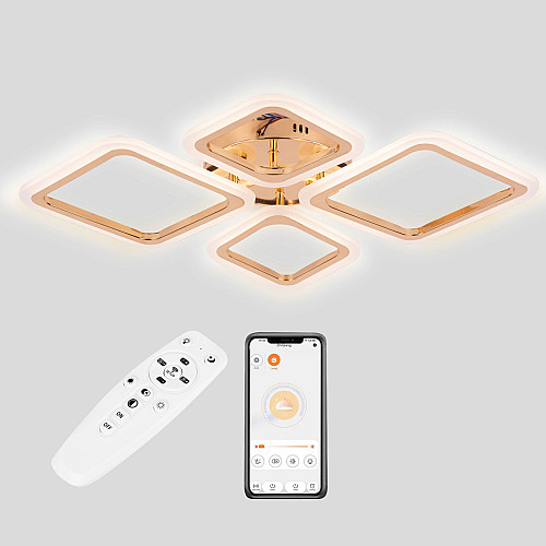 Потолочная LED люстра Sunlight 5331/2+2 Gold