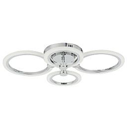 Потолочная LED люстра Sunlight 5333/2+2 хром