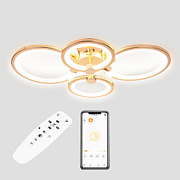 Полочная LED люстра Sunlight 5332/2+2 Gold