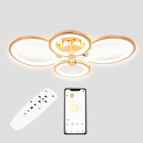 Полочная LED люстра Sunlight 5332/2+2 Gold
