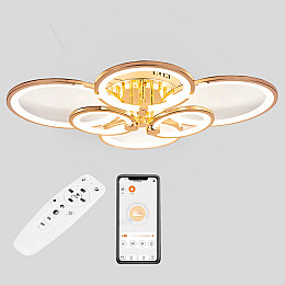 Потолочная LED люстра Sunlight 5332/2+2+2 Gold