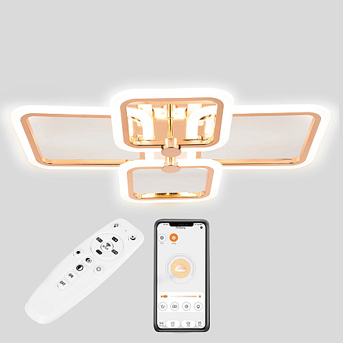 Потолочная LED люстра Sunlight 5667/2+2 Gold