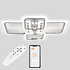 Потолочная LED люстра Sunlight 5667/2+2 хром