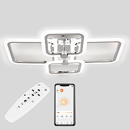 Потолочная LED люстра Sunlight 5667/2+2 хром