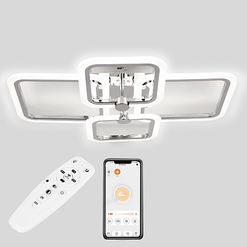 Потолочная LED люстра Sunlight 5667/2+2 хром