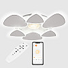 Потолочная LED люстра Sunlight 5889/3+3 Белый