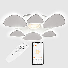 Потолочная LED люстра Sunlight 5889/3+3 Белый