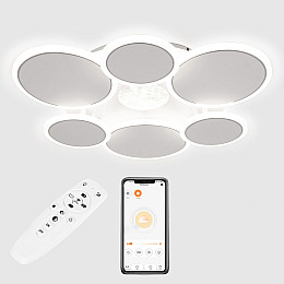 Потолочная люстра LED Sunlight 5890/3+3 Белый