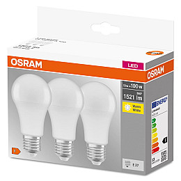 Лампочка Osram LED E27 13 Вт 2700К 3 шт