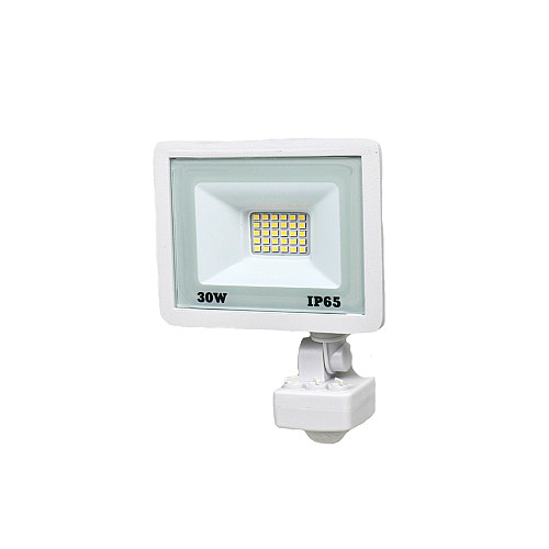 Прожектор светодиодный с датчиком движения Lightwell LW-FL-W-30-S 30 W 295922