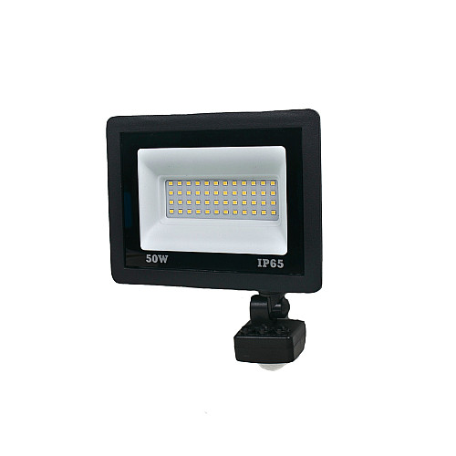 Комплект светодиодных прожекторов Lightwell 50W с датчиком движения 5 шт (LW-FL-B-50-S)