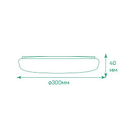 Cветодиодный светильник Ardero AL801ARD 48 Вт 30х4 см White