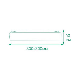 Cветодиодный светильник Ardero AL801ARD 48 Вт 30х30х4 см White