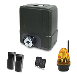 Комплект автоматики для откатних воріт GATEXPERT SL500DC/Лампа сигнальна YS433/Фотоелементи IR15
