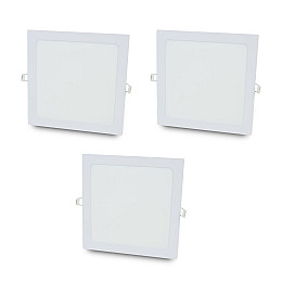 Комплект світильників світлодіодних Lightwell LW-SQ-RCD-12 12 W 3 шт