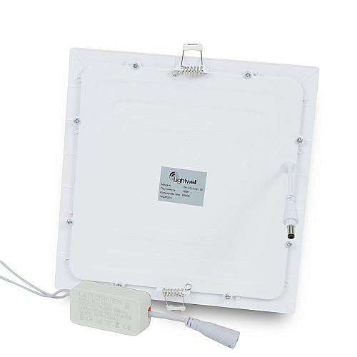 Комплект світильників світлодіодних Lightwell LW-SQ-RCD-18 18 Вт 3 шт