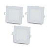 Комплект світильників світлодіодних Lightwell LW-SQ-RCD-9 9 W 3 шт