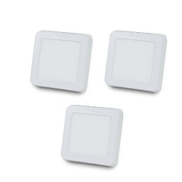 Комплект світильників світлодіодних Lightwell LW-SQ-SRF-6 6 W 3 шт