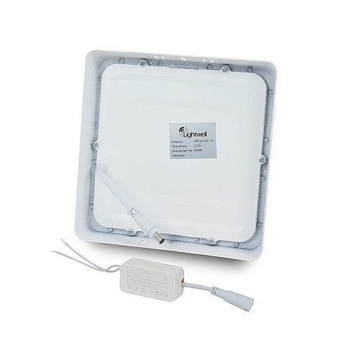 Комплект светильников светодиодных Lightwell LW-SQ-SRF-12 12 W 3 шт