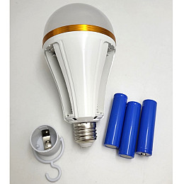 Лампочка з акумулятором Fam 30W E27 3x18650 FA 3933/3584