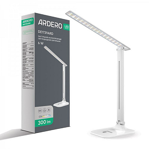 Светильник настольный Ardero DE1739ARD 6 Вт White