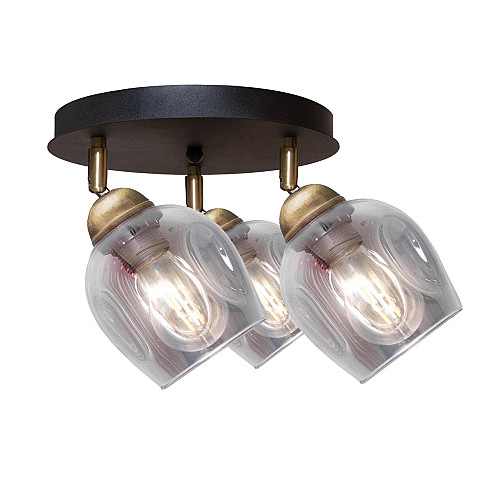 Світильник стельовий MSK Electric Enigma PL 20241-3R BK 619326