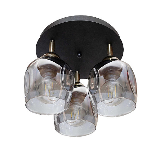 Світильник стельовий MSK Electric Enigma PL 20241-3R BK 619326