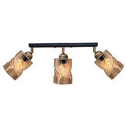 Светильник потолочный MSK Electric Tornado PL 202415-3 BK 450х40 мм 619291