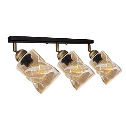 Светильник потолочный MSK Electric Tornado PL 202415-3 BK 450х40 мм 619291