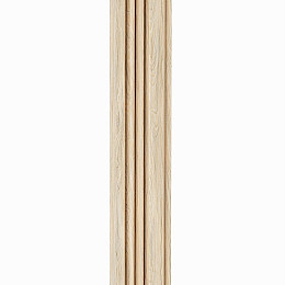 Декоративная стеновая рейка Sticker Wall PS 2900x120x12 мм Бежевый (SW-00002137)