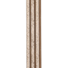 Декоративная стеновая рейка Sticker Wall PS 2900x120x12 мм Бежевый (SW-00001742)