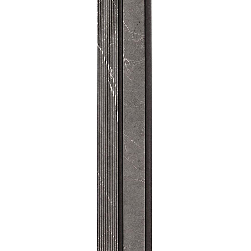 Декоративная стеновая рейка Sticker Wall PS 2900x120x12 мм Черный мрамор (SW-00001751)