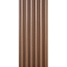 Декоративная стеновая рейка Sticker Wall WPC Круглая 3000x152x15 мм Коричневый (SW-00001872)