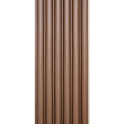 Декоративная стеновая рейка Sticker Wall WPC Круглая 3000x152x15 мм Коричневый (SW-00001872)
