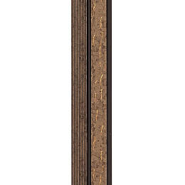 Декоративная стеновая рейка Sticker Wall PS 2900x120x12 мм Коричневый (SW-00001749)