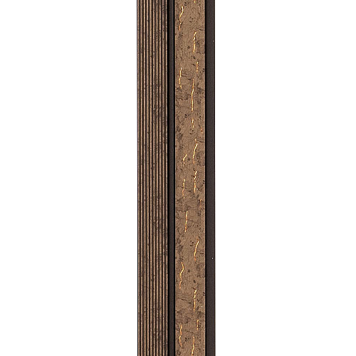 Декоративная стеновая рейка Sticker Wall PS 2900x120x12 мм Коричневый (SW-00001749)