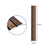 Декоративная стеновая рейка Sticker Wall PS 2900x120x12 мм Коричневый (SW-00001749)