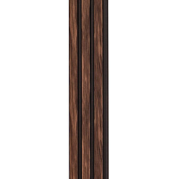 Декоративная стеновая рейка Sticker Wall PS 2900x120x12 мм Коричневый (SW-00001745)