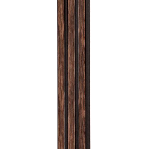 Декоративная стеновая рейка Sticker Wall PS 2900x120x12 мм Коричневый (SW-00001745)